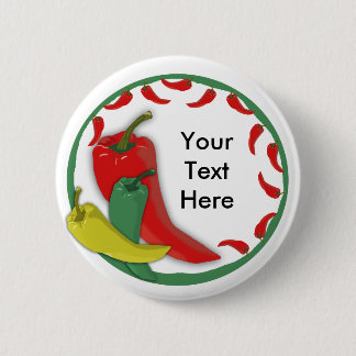 Chili Pepper Group Circle Frame3 2 Inch Round Button