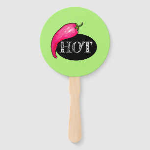 Chili pepper hand fan