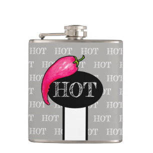 Chili pepper hip flask