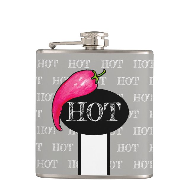 Chili pepper hip flask (Front)