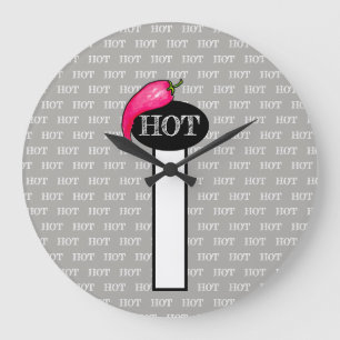 Chili pepper large clock