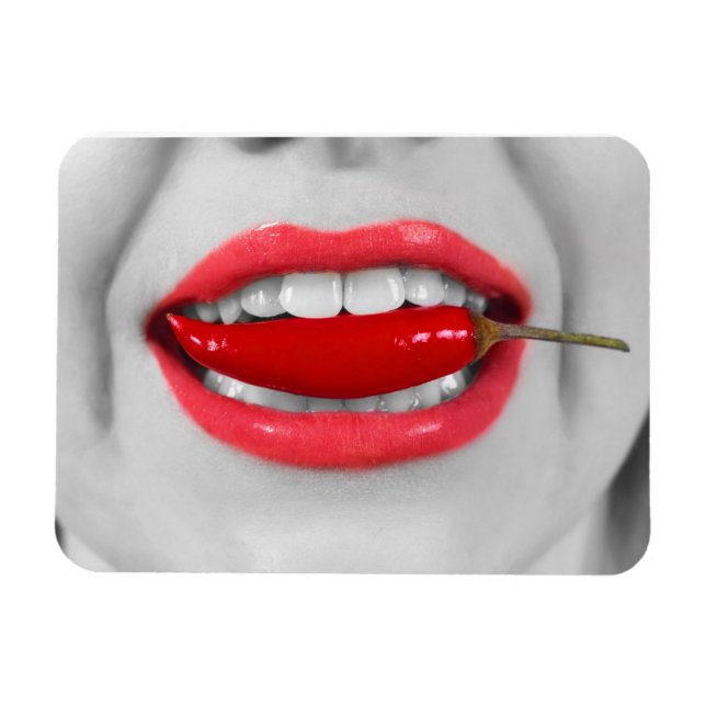 Chili pepper lips magnet (Horizontal)