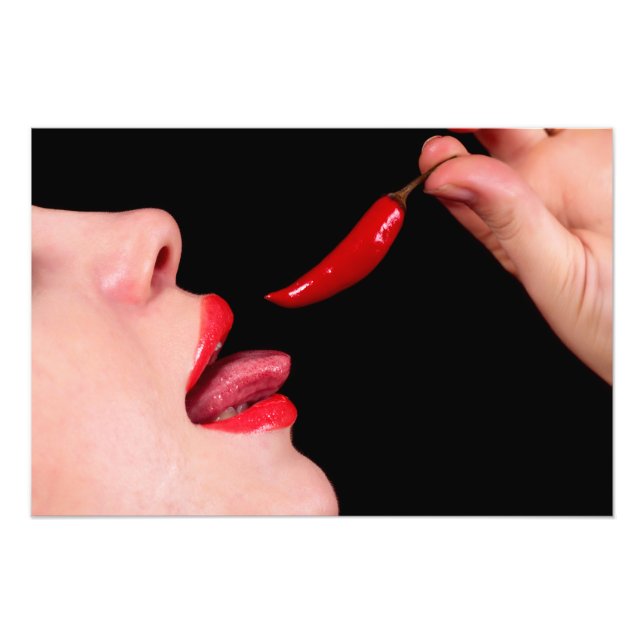 Chili pepper lips photo print (Front)