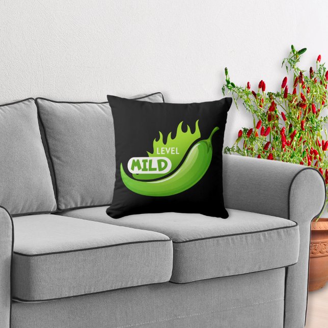 Chili Pepper Mild Throw Pillow (Creator Uploaded)