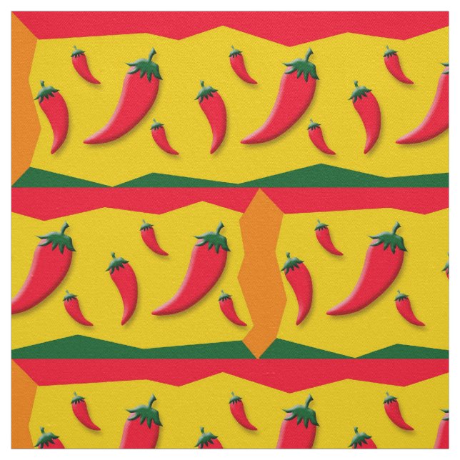 Chili Pepper Party Fabric (Swatch)