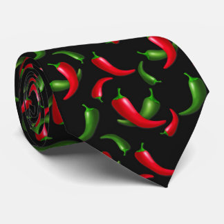 Chili pepper pattern vegetable tie