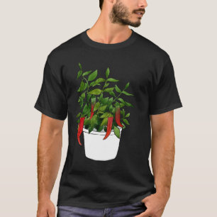 Chili Pepper Plant Peppers Chilli Fruit Red Spicy  T-Shirt