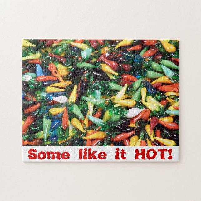 Chili Pepper Puzzle, Jalopeno,, Hot Pepper Jigsaw Puzzle (Horizontal)