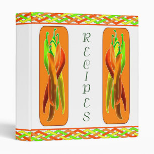 Chili Pepper Recipe Binder
