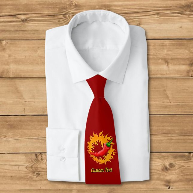 Chili pepper with flame tie (Creator Uploaded)