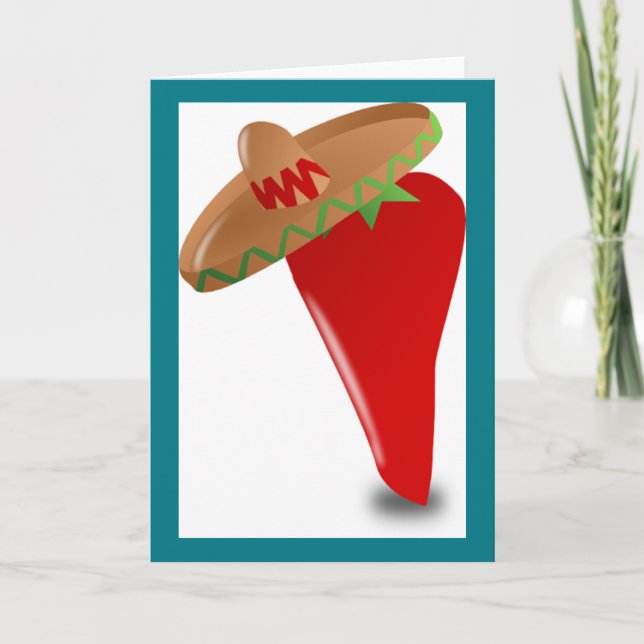 Chili Pepper with Greeting Card (Front)
