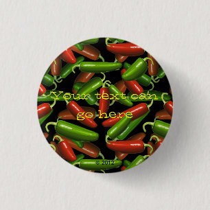 Chili Peppers 1 Inch Round Button