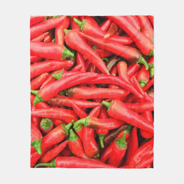 CHILI PEPPERS 2 FLEECE BLANKET (Front)