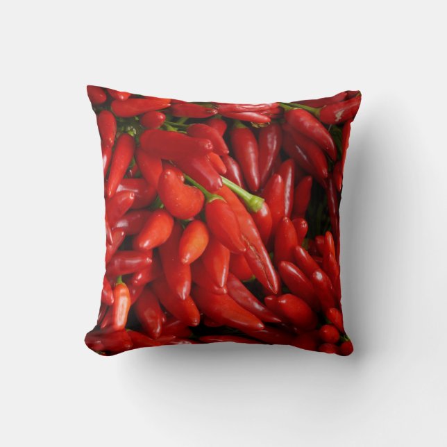 CHILI PEPPERS 3 THROW PILLOW (Front)