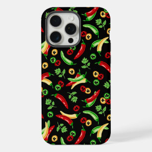 Chili peppers and Cilantro iPhone 15 Pro Max Case