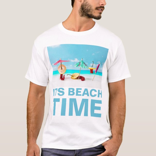 Chili Peppers Beach Time Funny customizable T-Shirt (Front)