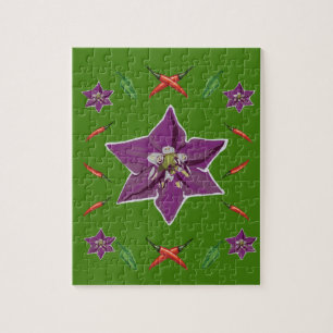 Chili Peppers & Blossom Jigsaw Puzzle