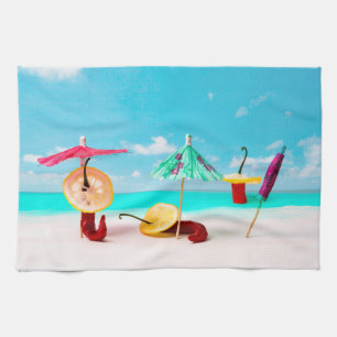 Chili Peppers By The Sea Kitchen Towel