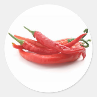 chili peppers classic round sticker