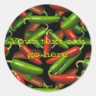 Chili Peppers Classic Round Sticker