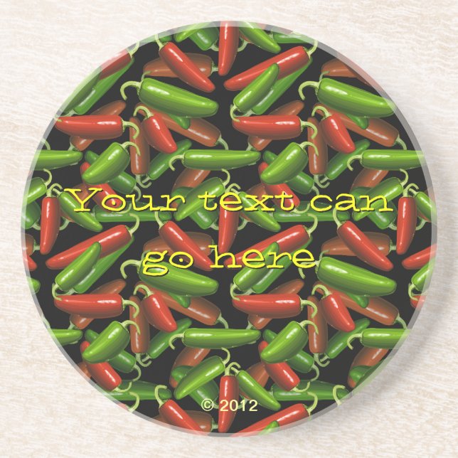 Chili Peppers Coaster (Front)