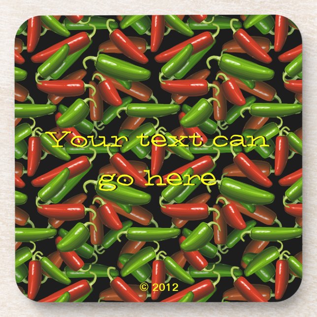 Chili Peppers Coaster (Front)