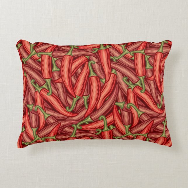 Chili Peppers Decorative Pillow (Front)
