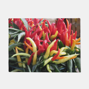 Chili Peppers Door Mat