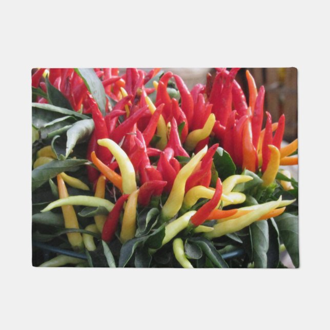 Chili Peppers Door Mat (Front)