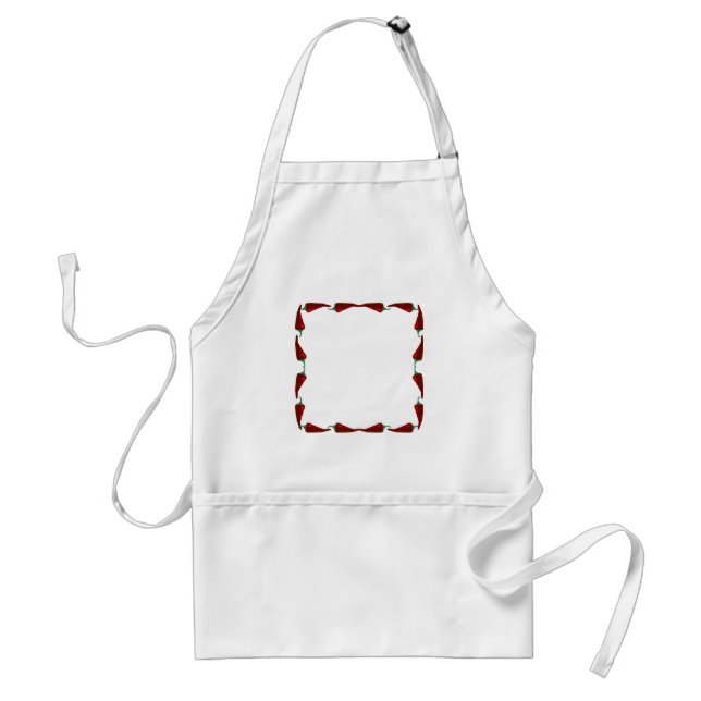 Chili peppers end to end frame graphic standard apron (Front)