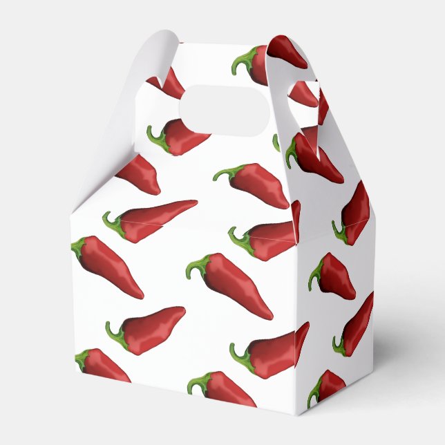 Chili peppers favor box (Back Side)