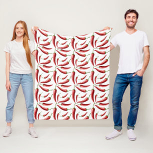 Chili Peppers fleece blankets
