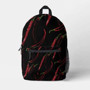 Chili Peppers Hot Food Garden Plants Printed Backpack