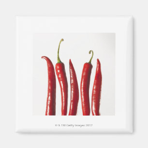 Chili Peppers in a Row Magnet