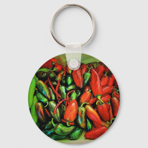 Chili Peppers Keychain