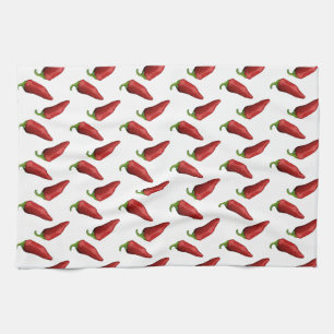 Chili peppers kitchen towel