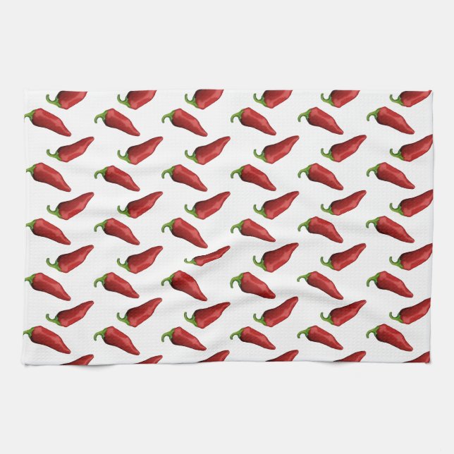 Chili peppers kitchen towel (Horizontal)