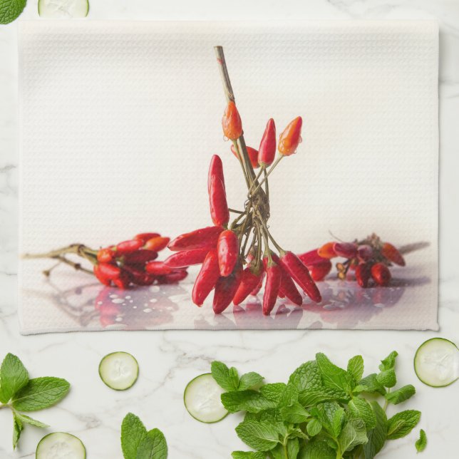 Chili Peppers Kitchen Towel (Folded)