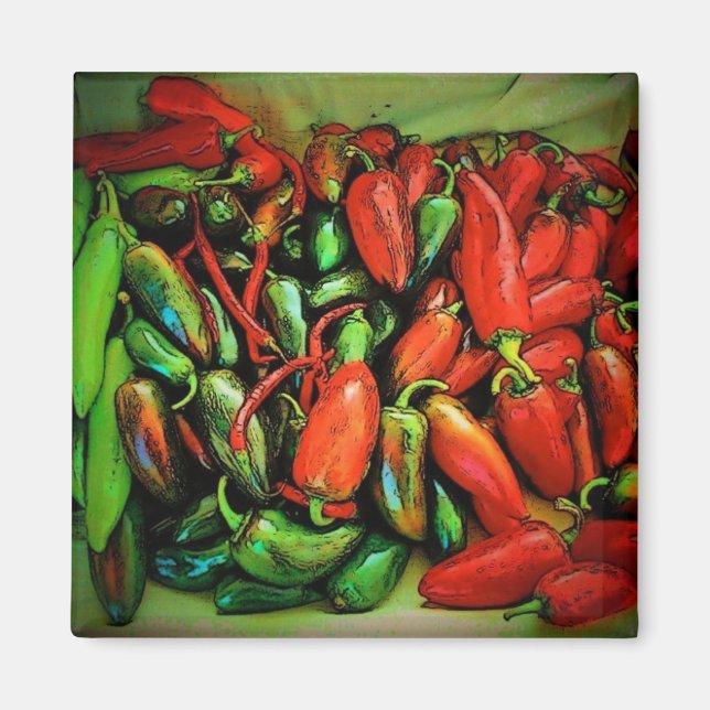 Chili Peppers Magnet (Front)