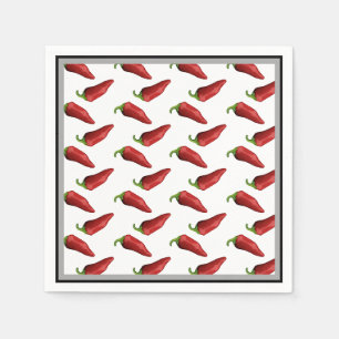 Chili peppers napkin