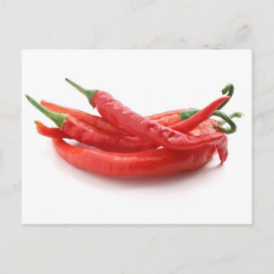 chili peppers postcard