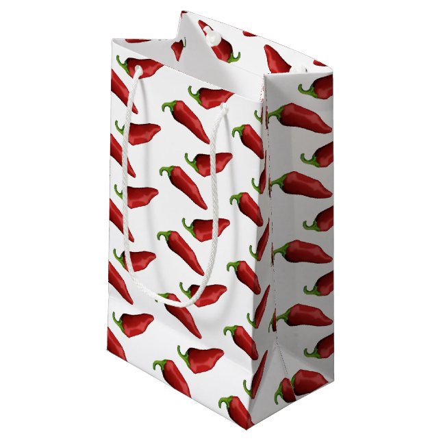 Chili peppers small gift bag (Front Angled)