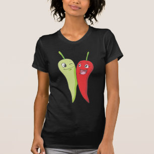 Chili Peppers T Shirt Red Green Chili Peppers T