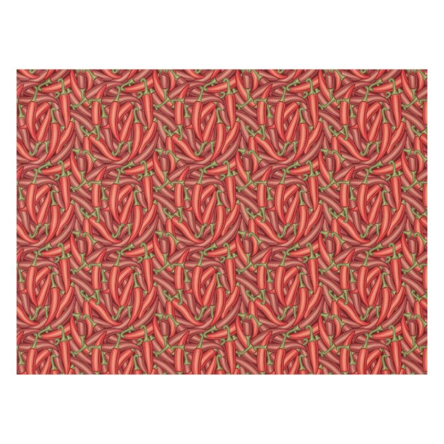 Chili Peppers Tablecloth (Front (Horizontal))