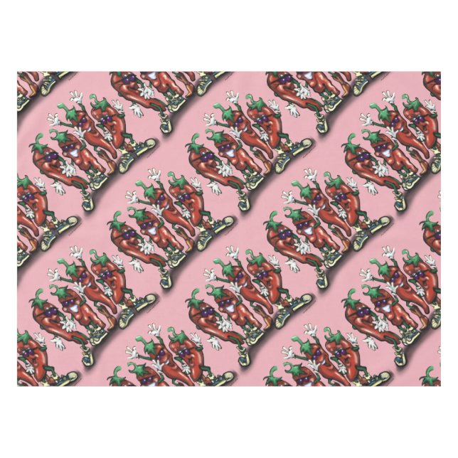 Chili Peppers Tablecloth (Front (Horizontal))