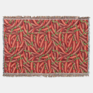 Chili Peppers Throw Blanket