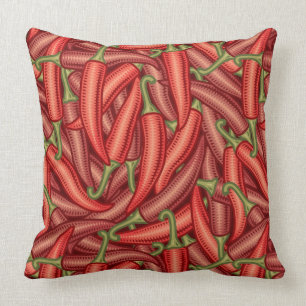 Chili Peppers Throw Pillow