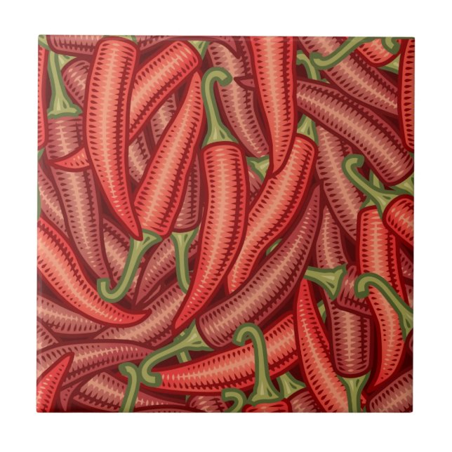 Chili Peppers Tile (Front)
