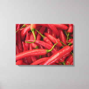 Chili Peppers Wrapped Canvas