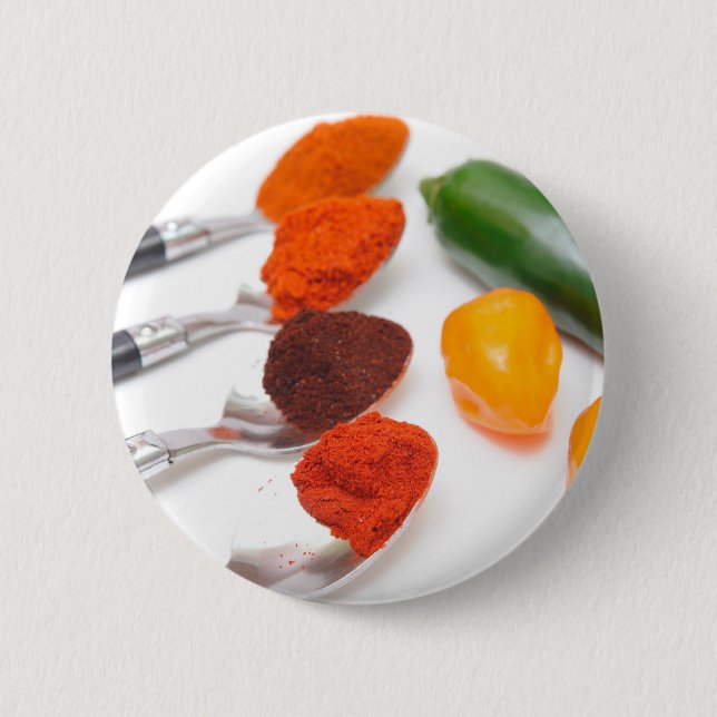 Chili Powder 2 Inch Round Button (Front)
